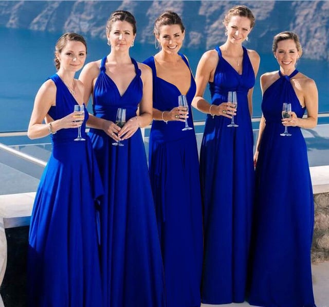 Versatile and Sexy Strap Wrap Dress - Bridesmaid Dress 