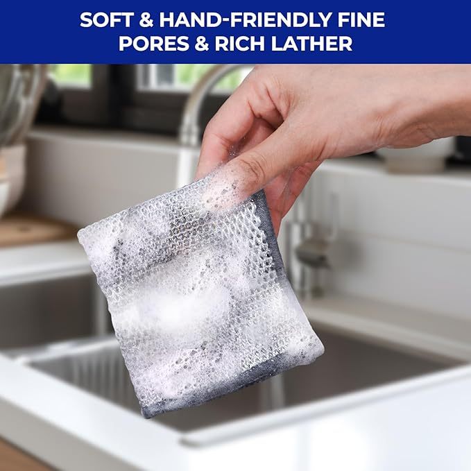 💥 Scrubbing helper - 49%OFF 💥-Multipurpose Wire Dishwashing Rags for Wet and Dry