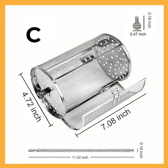 🔥HOT SALE 49% OFF 💖Stainless Steel Rotating Grill