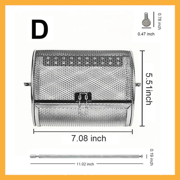 🔥HOT SALE 49% OFF 💖Stainless Steel Rotating Grill