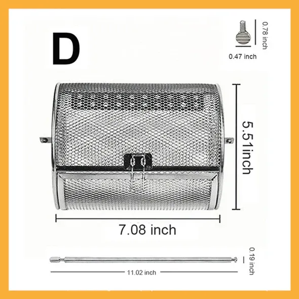 🔥HOT SALE 49% OFF 💖Stainless Steel Rotating Grill