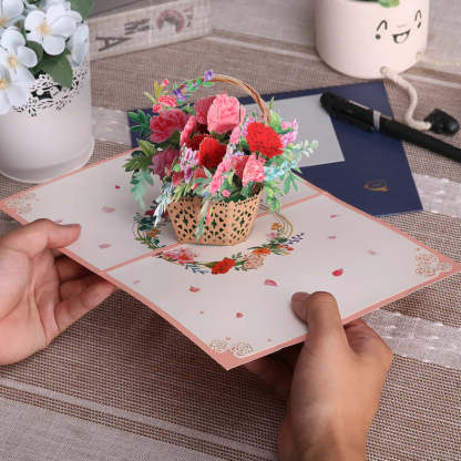 Flower Basket Pop-Up Card