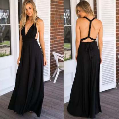 Versatile and Sexy Strap Wrap Dress - Bridesmaid Dress 