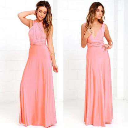 Versatile and Sexy Strap Wrap Dress - Bridesmaid Dress 