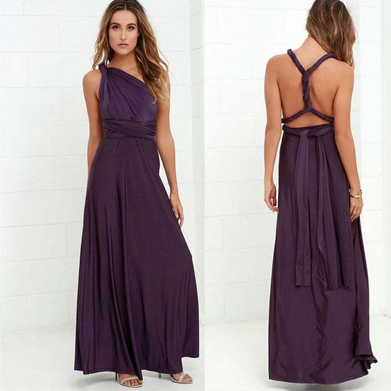 Versatile and Sexy Strap Wrap Dress - Bridesmaid Dress 