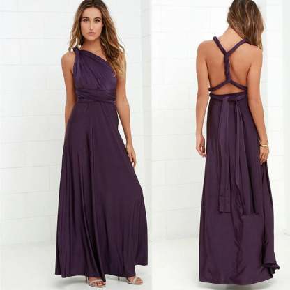 Versatile and Sexy Strap Wrap Dress - Bridesmaid Dress 