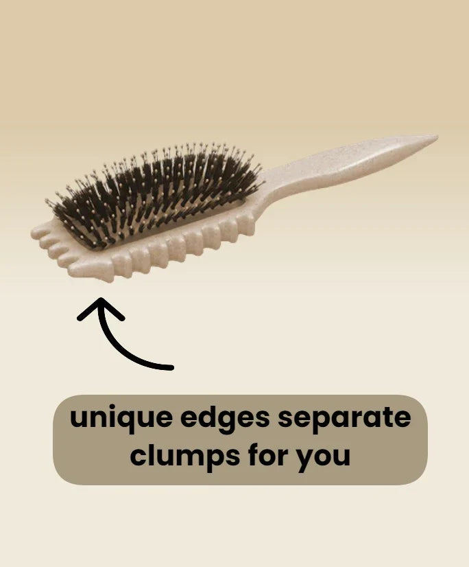 Cepillo para definir y peinar rizos con puntas para desenredar, dar forma y definir el cabello rizado para mujeres, reduce los tirones y la separación de rizos (morado)