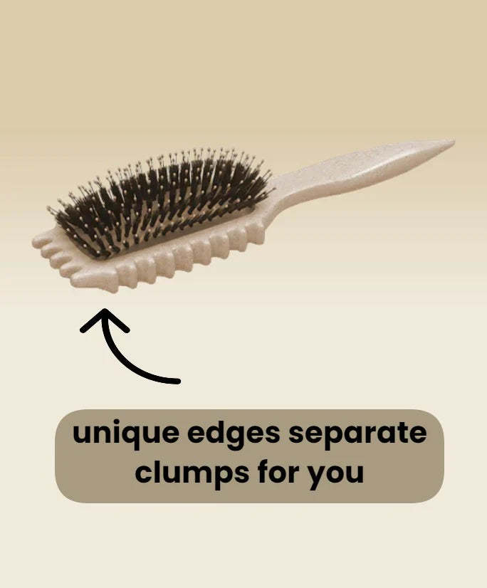 Cepillo para definir y peinar rizos con puntas para desenredar, dar forma y definir el cabello rizado para mujeres, reduce los tirones y la separación de rizos (morado)