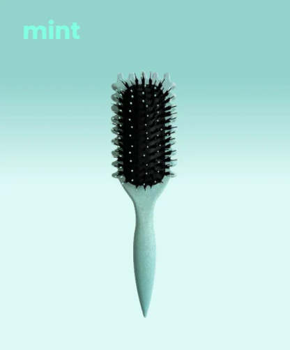 Cepillo para definir y peinar rizos con puntas para desenredar, dar forma y definir el cabello rizado para mujeres, reduce los tirones y la separación de rizos (morado)