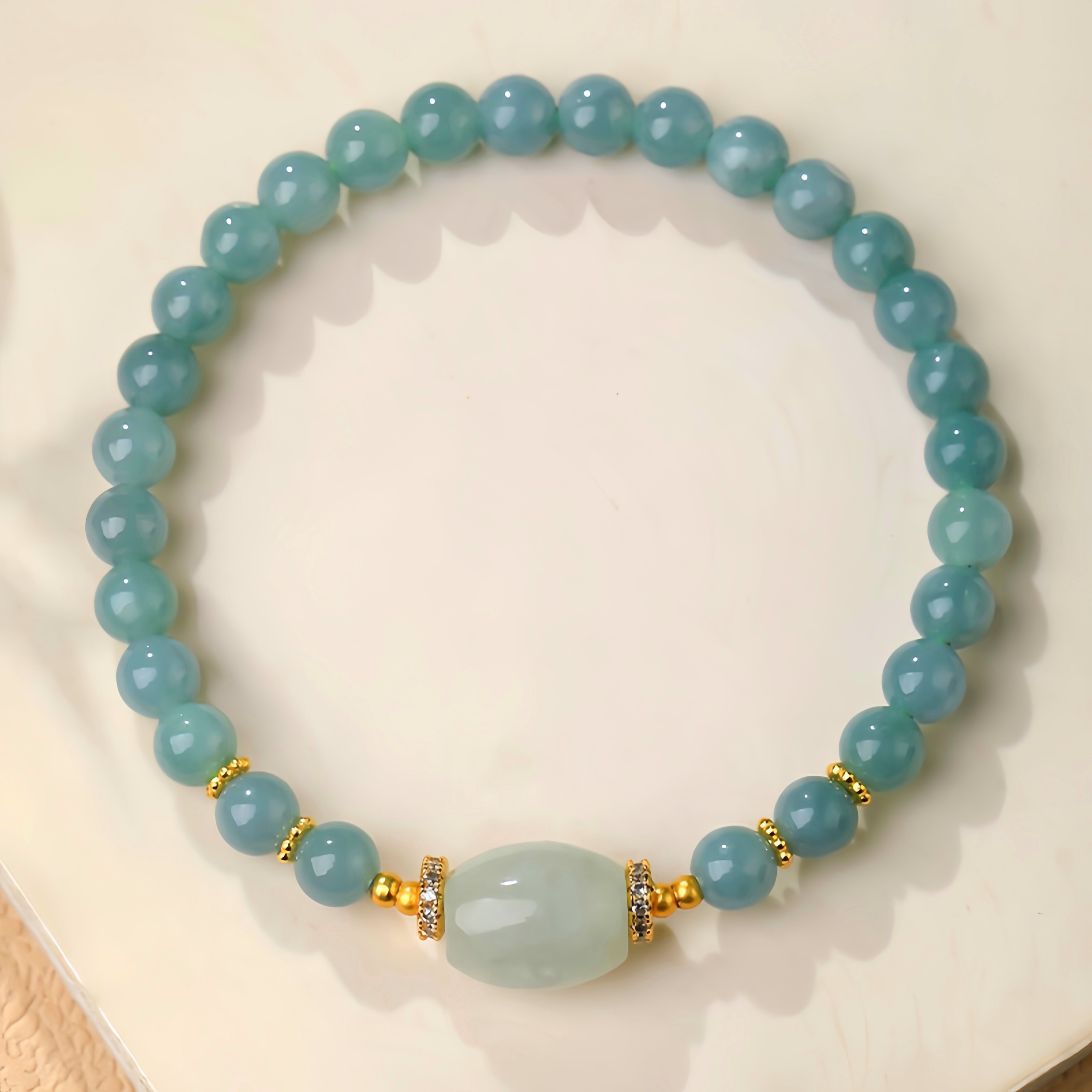 Blue Water Jade Bracelet - Chinese Dynasty Elegance