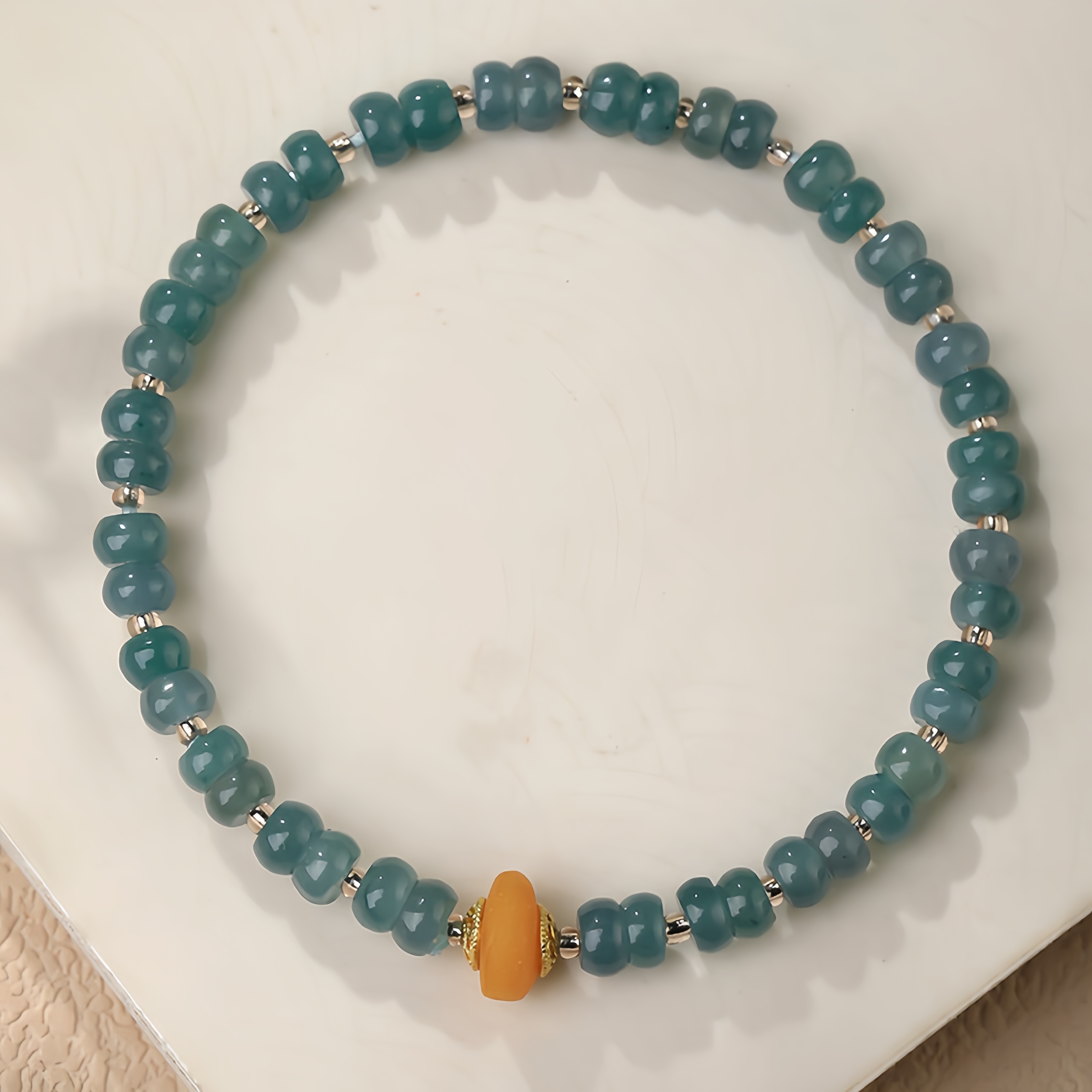Blue Water Jade Bracelet - Chinese Dynasty Elegance