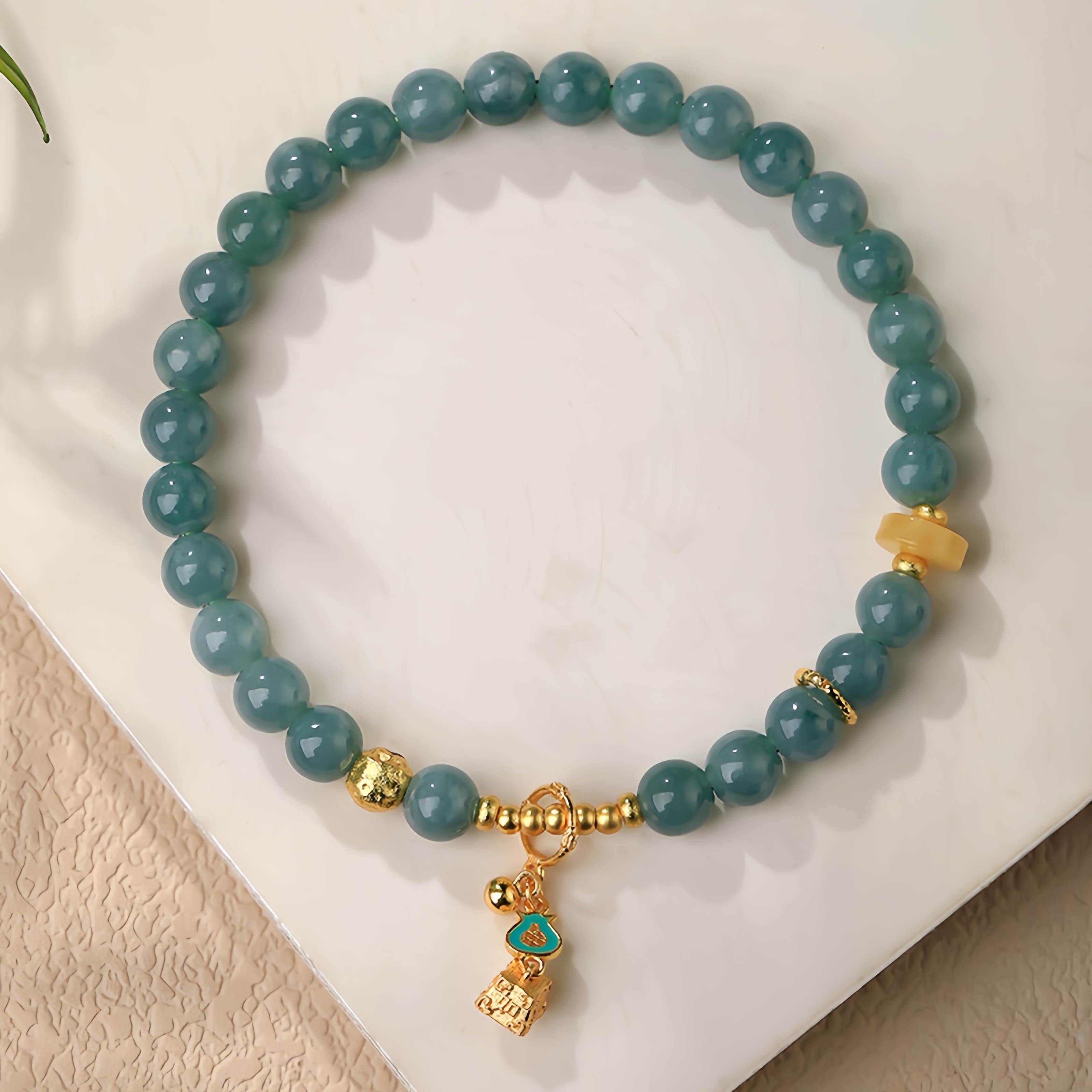 Blue Water Jade Bracelet - Chinese Dynasty Elegance