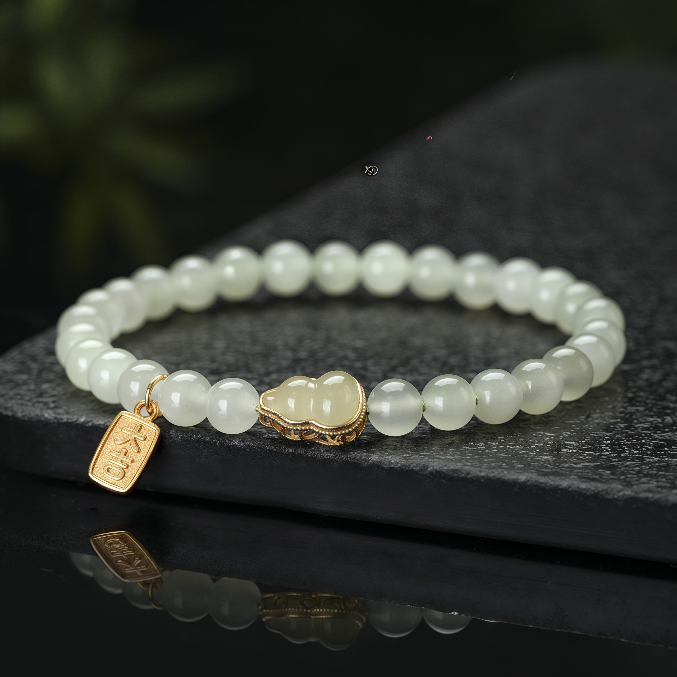 Hetian Jade Gourd Bracelet