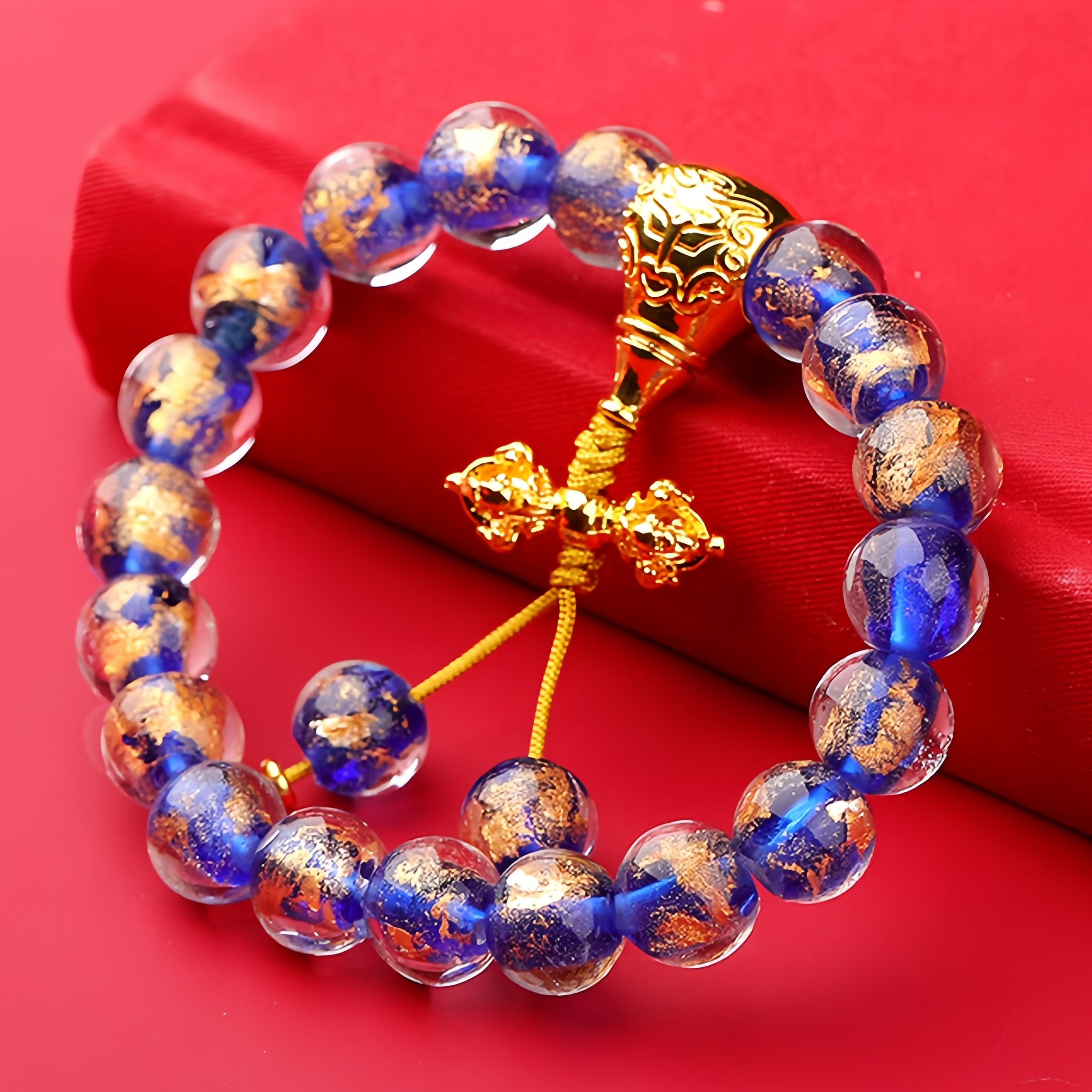 Sacred Ash Mantra Bracelet - Gold Foil & Six Syllables