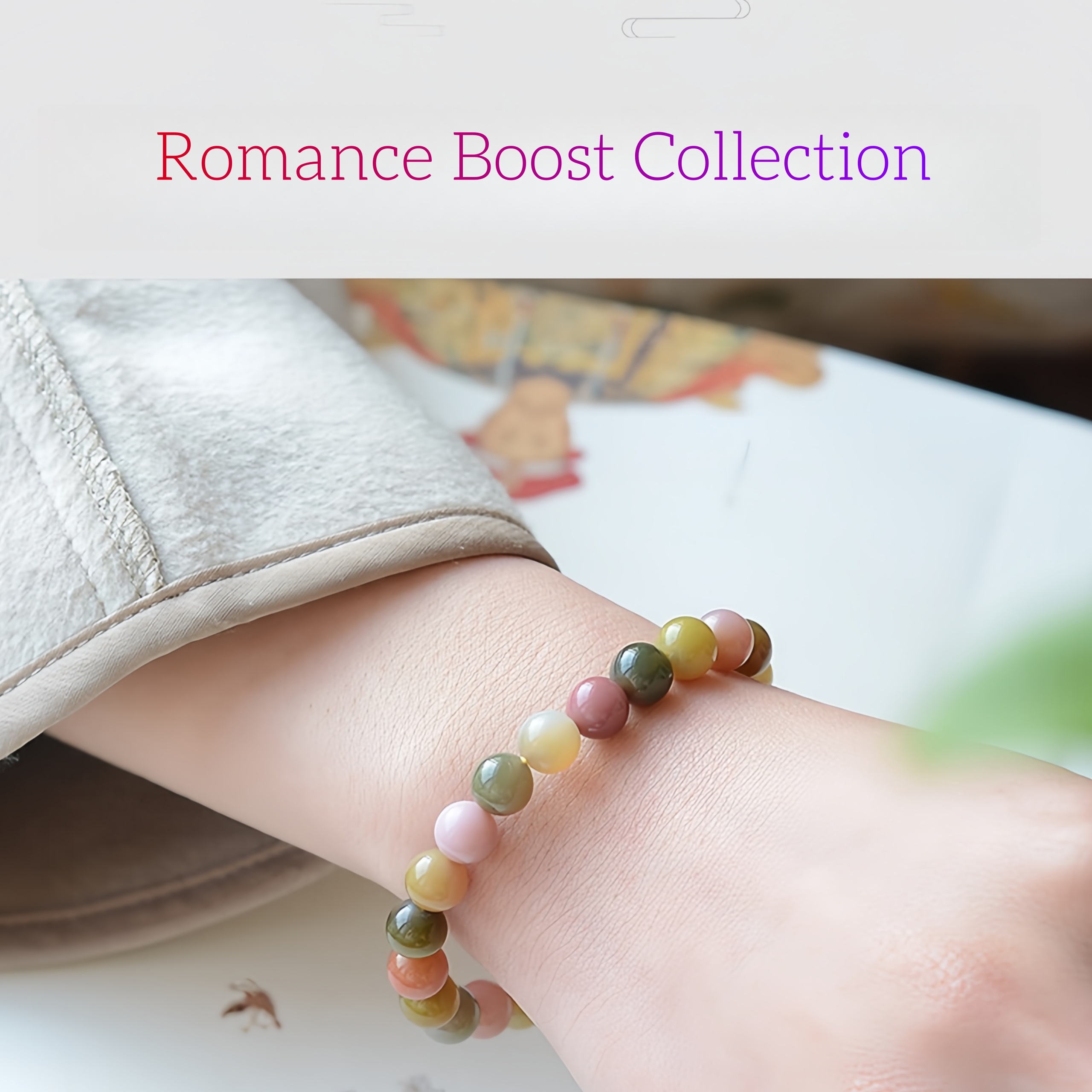 Natural Yanyuan Agate Bracelet - Candy Colors & Romance