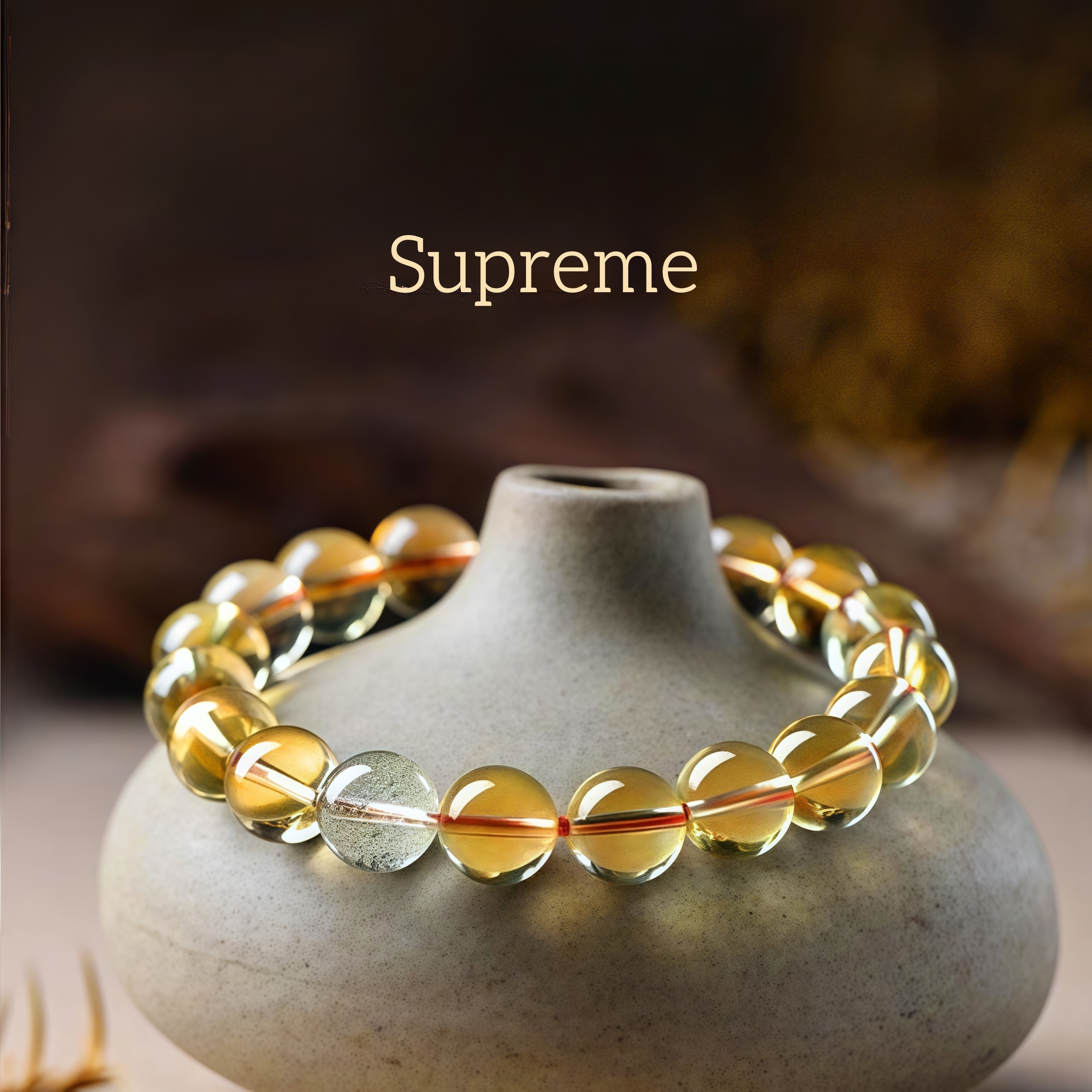 Citrine & Green Phantom Quartz Luck-Enhancing Bracelet