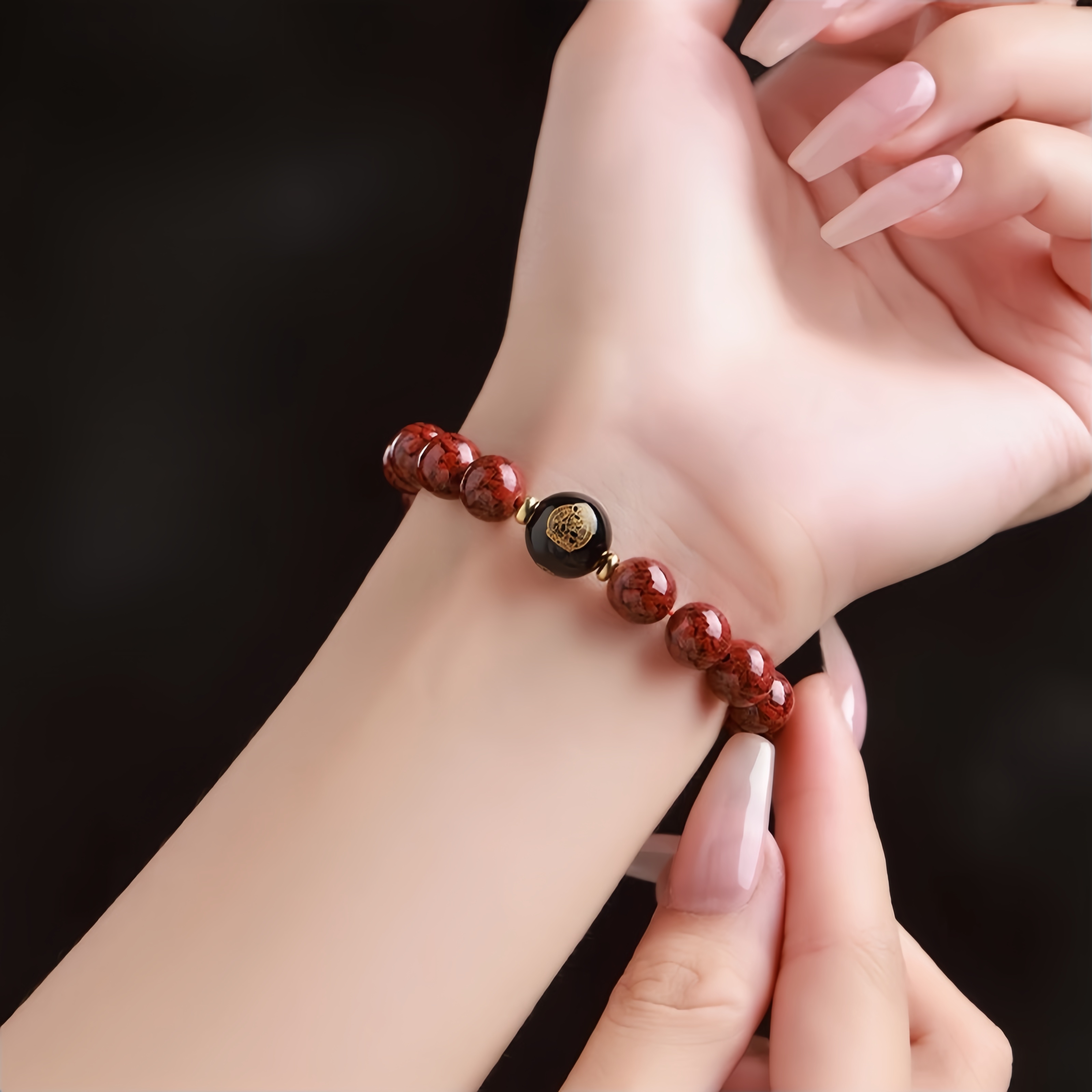 Purple Sand Pi Xiu Bracelet - Zodiac Buddha & Talisman