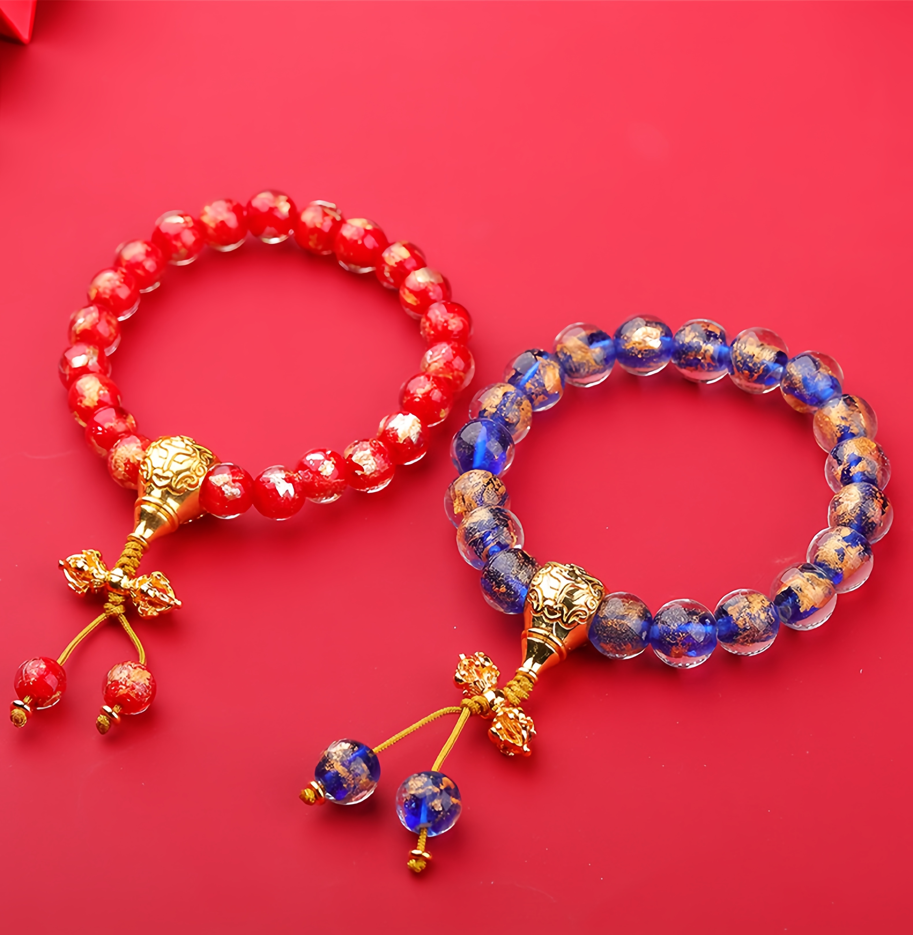 Sacred Ash Mantra Bracelet - Gold Foil & Six Syllables