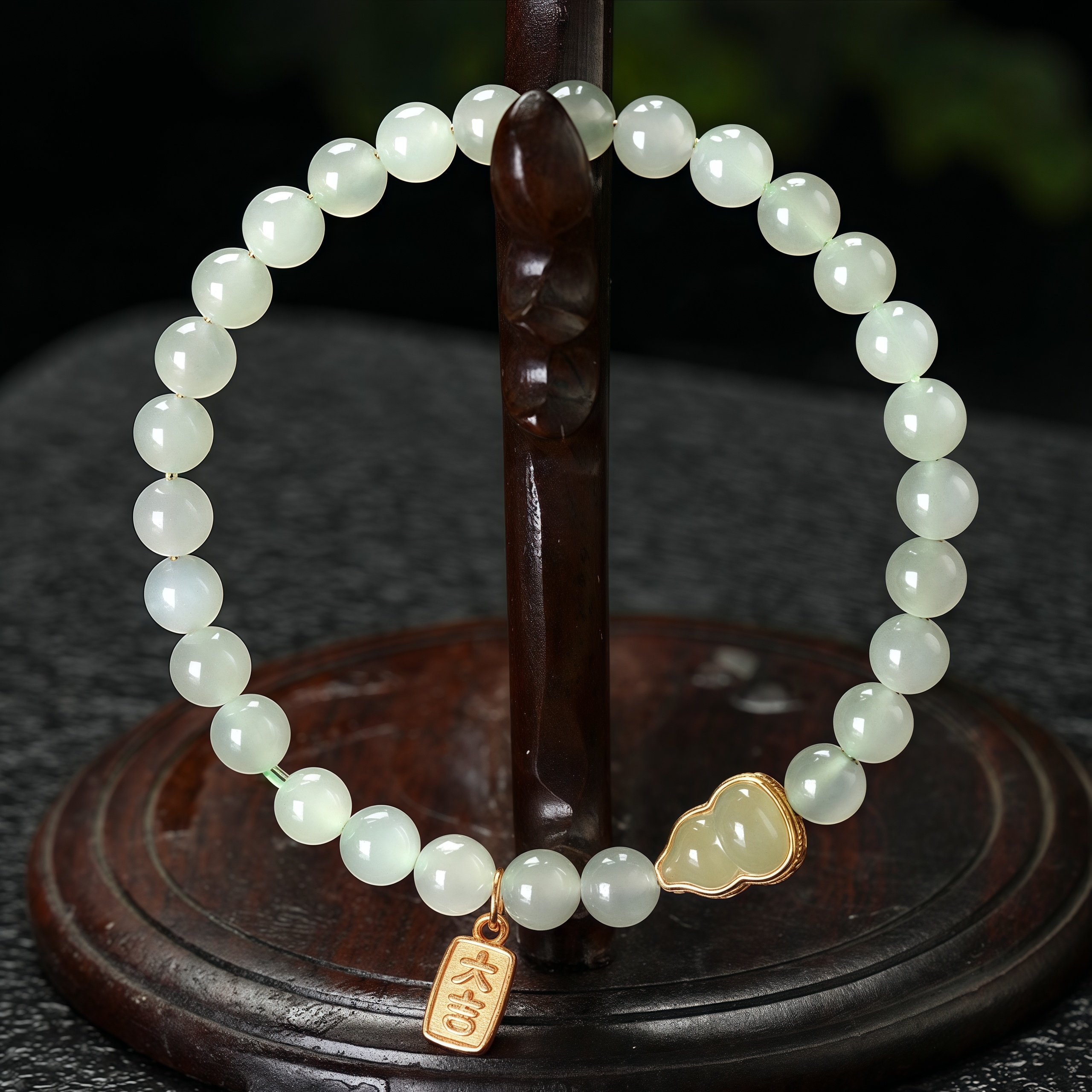 Hetian Jade Gourd Bracelet