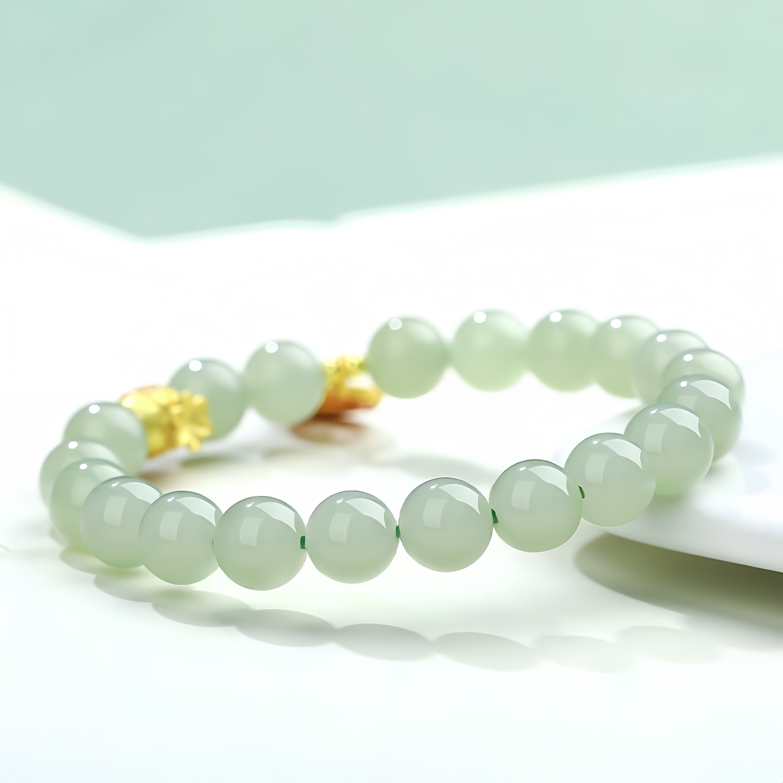 Natural Hetian Jade Bracelet - Luxury Serenity Jewelry for Women