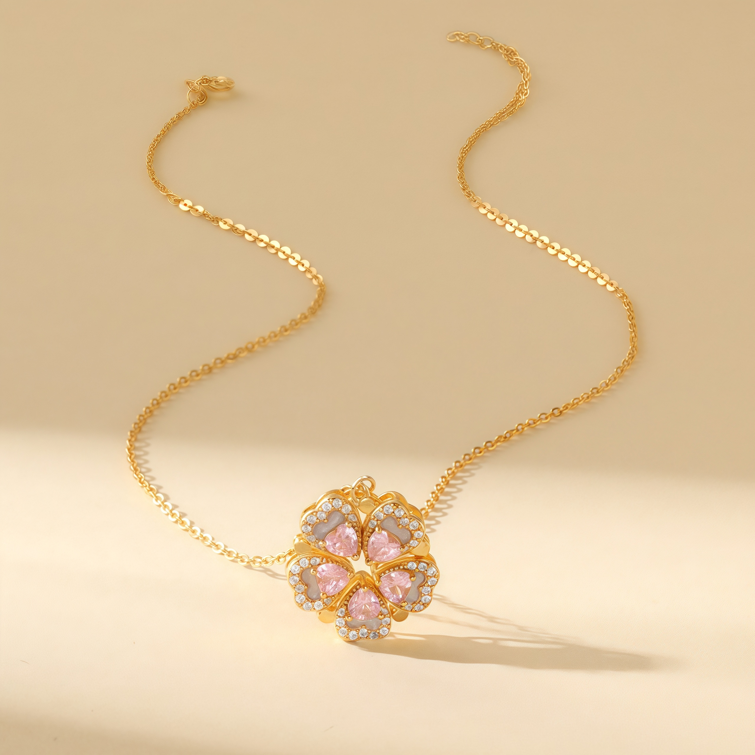 Dopamine Peach Blossom Necklace
