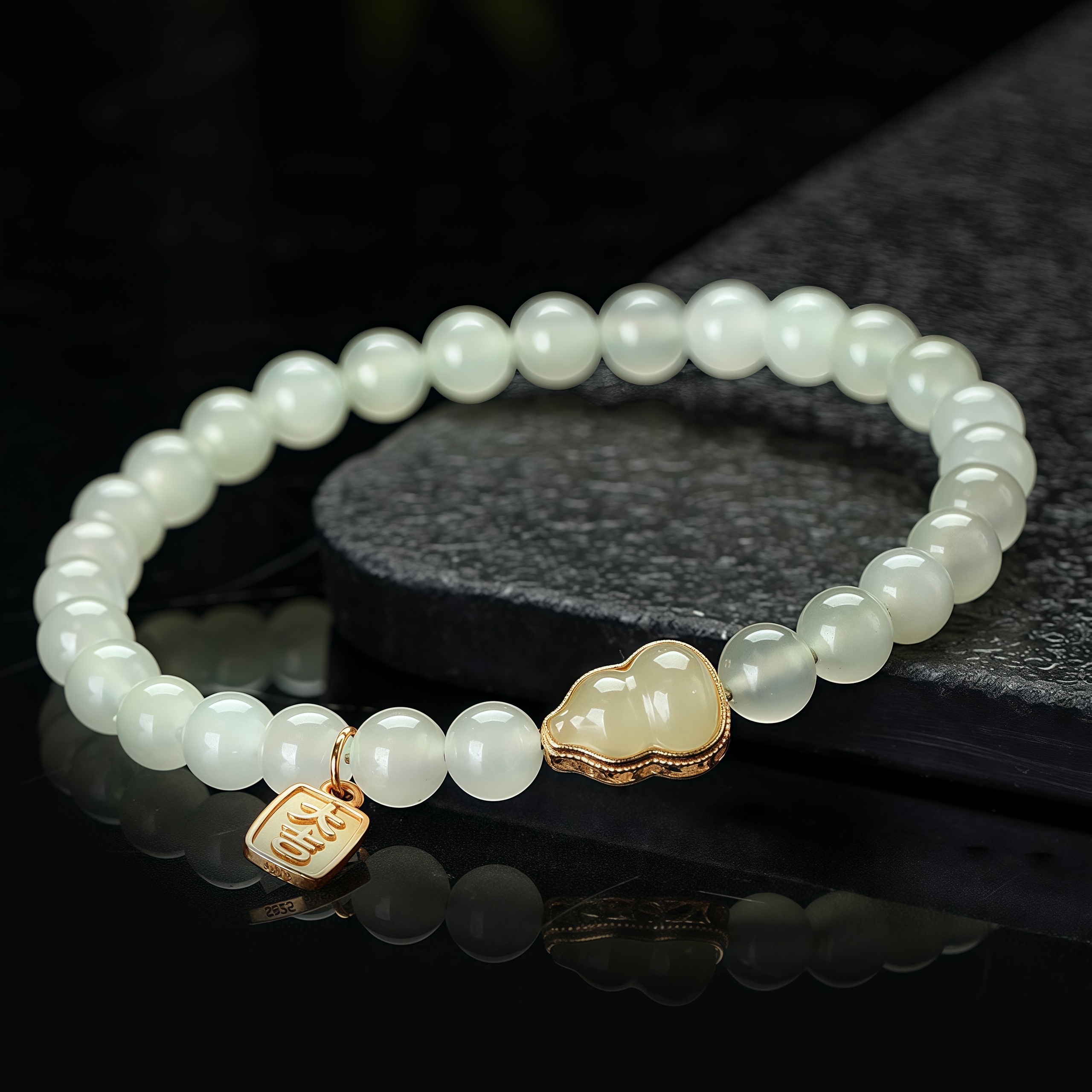 Hetian Jade Gourd Bracelet