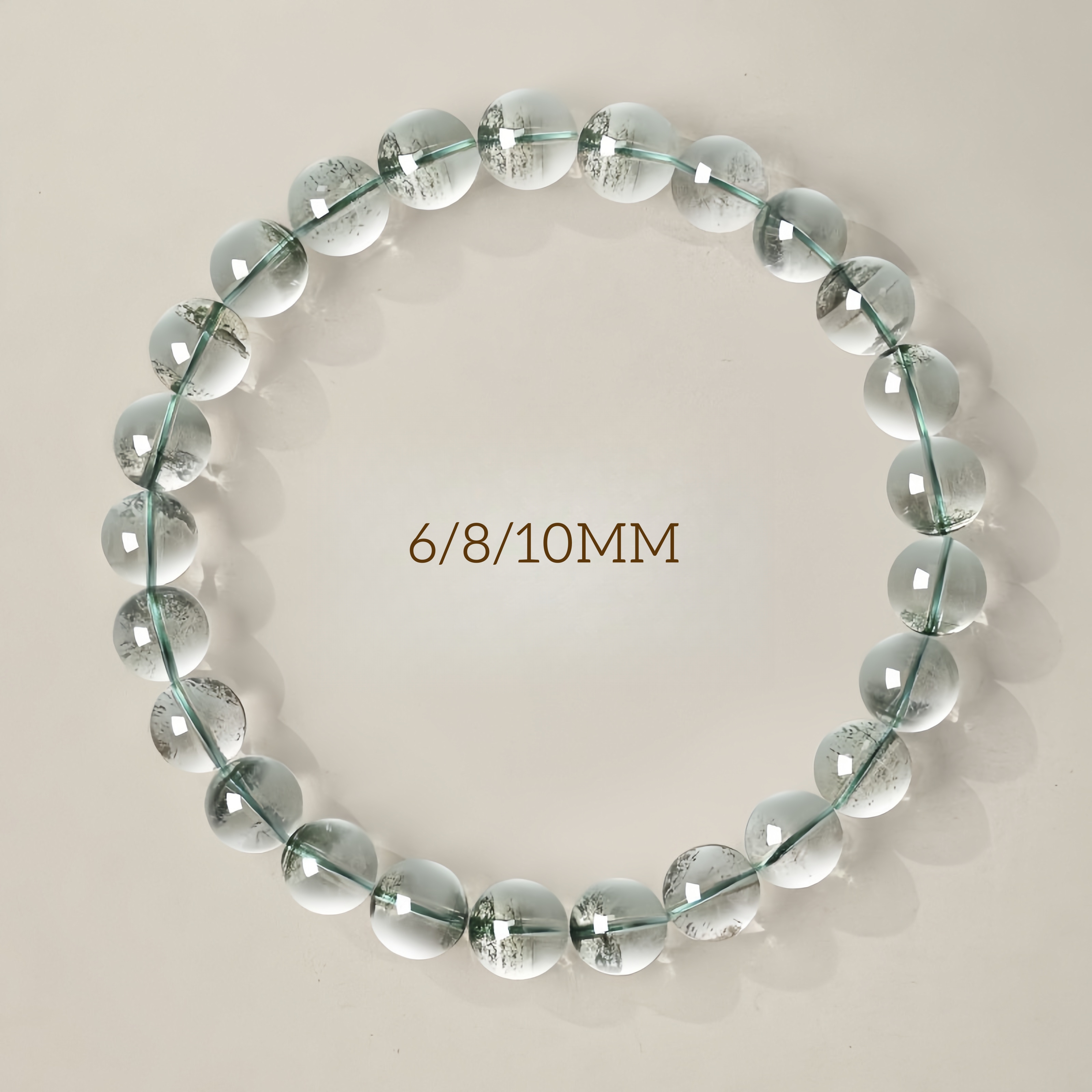 Natural Green Phantom Quartz Bracelet - Wealth & Energy