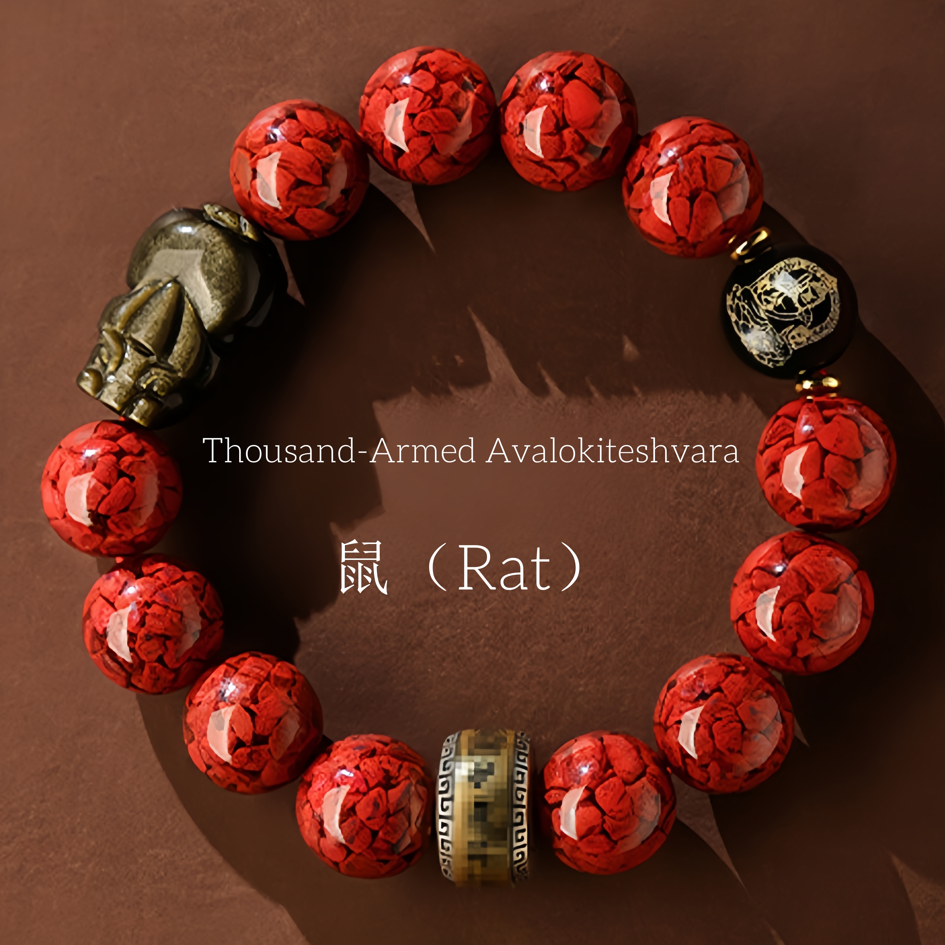 Purple Sand Pi Xiu Bracelet - Zodiac Buddha & Talisman