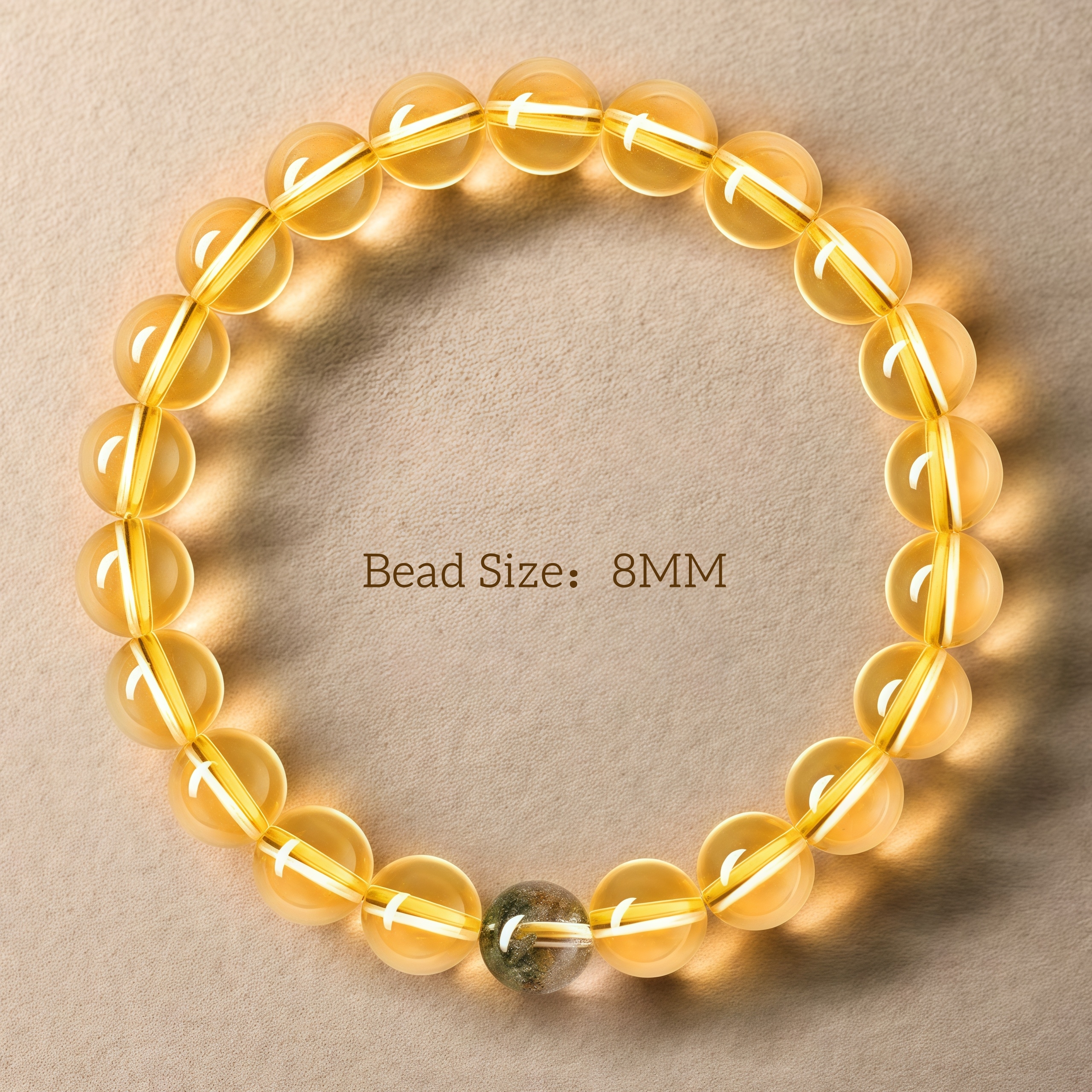 Citrine & Green Phantom Quartz Luck-Enhancing Bracelet