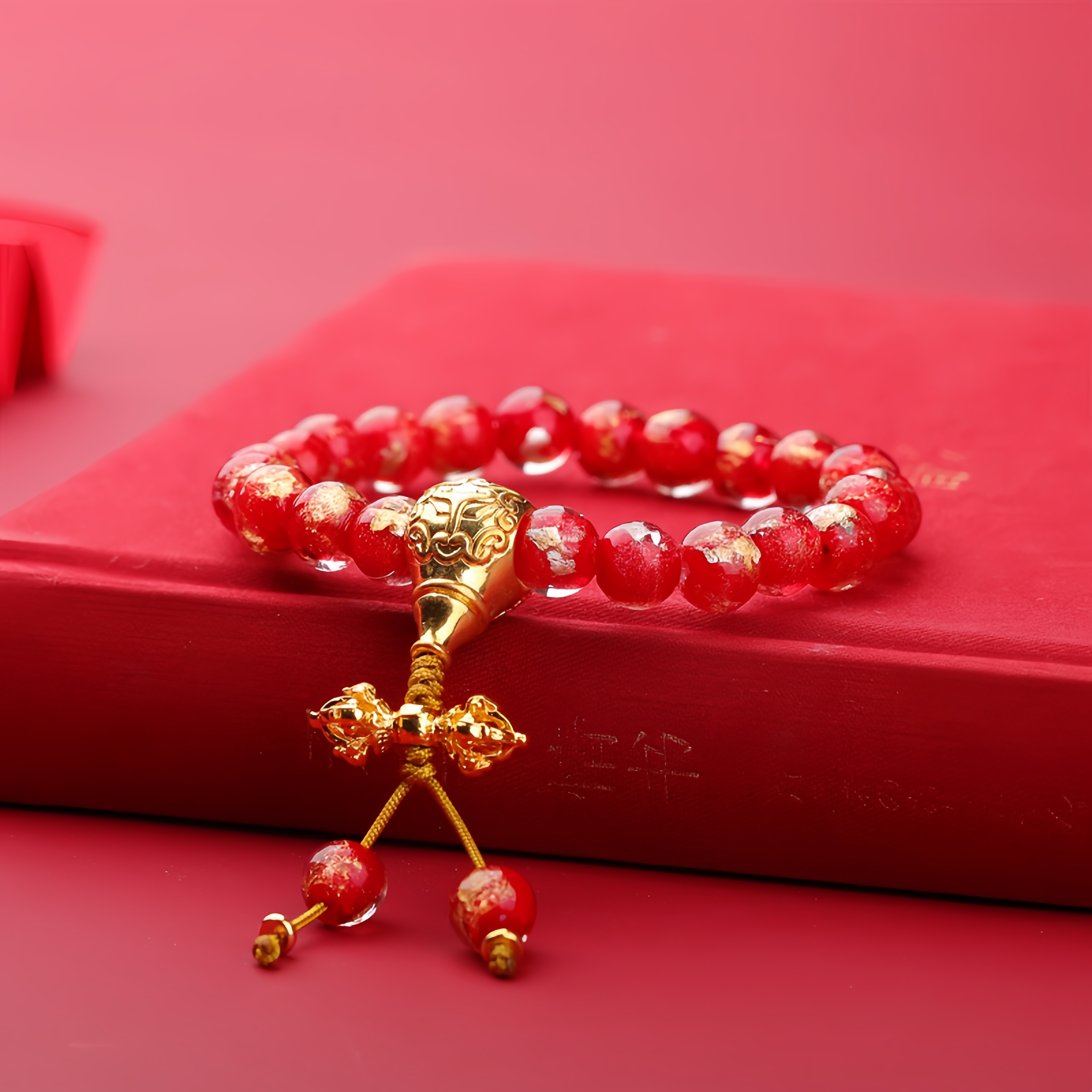 Sacred Ash Mantra Bracelet - Gold Foil & Six Syllables