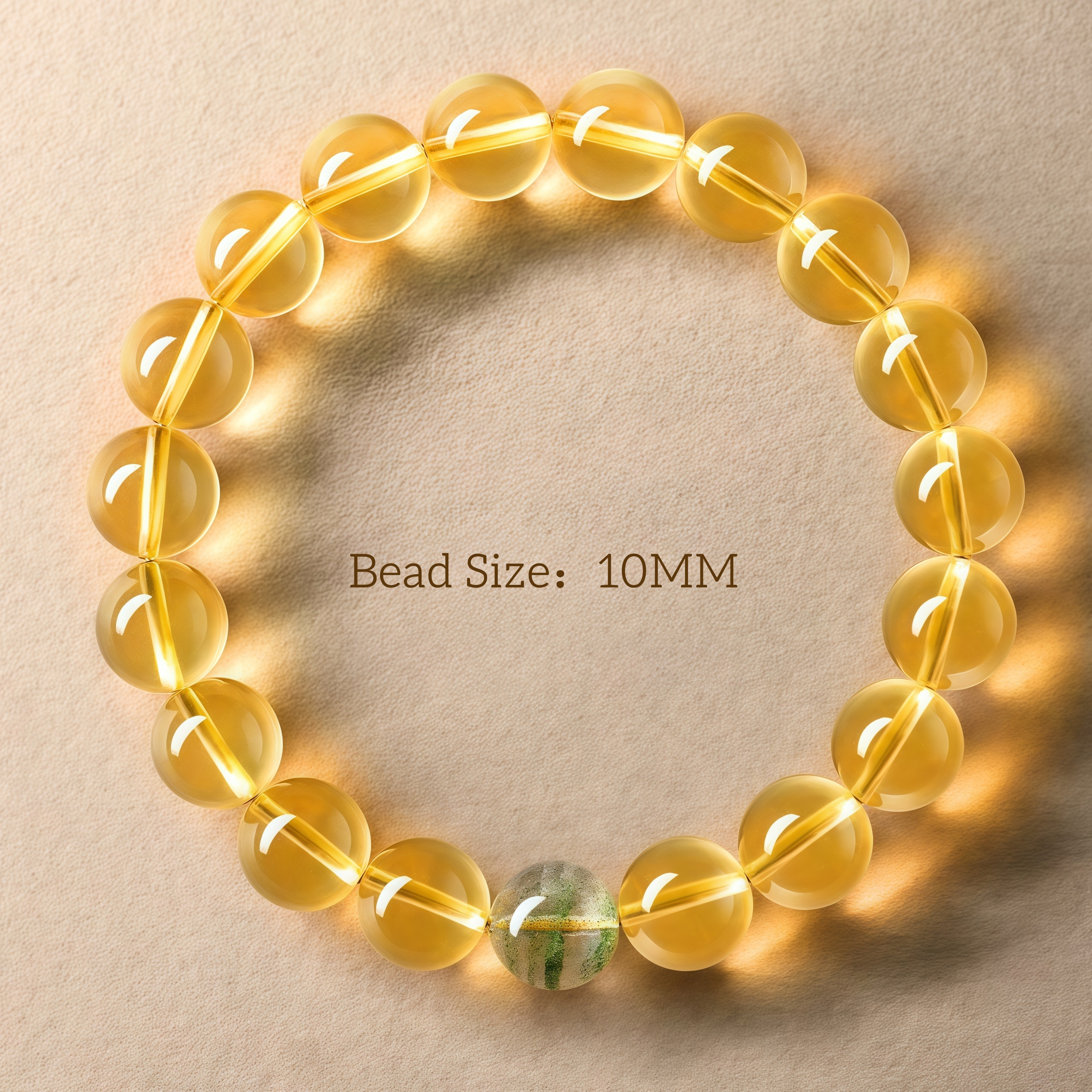 Citrine & Green Phantom Quartz Luck-Enhancing Bracelet