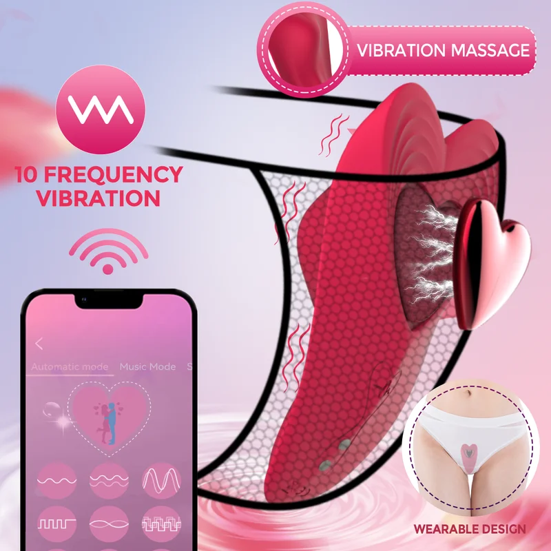 Wearable Panty Vibrator Strong Magnetic Clip App Remote Control Butterfly Clitoral Vibrating Adult Sex Toys-AsALoveWearable,Panty,Vibrator,Strong,Magnetic,Clip,App,Remote,Control,Butterfly,Clitoral,Vibrating,Adult,Sex,Toys