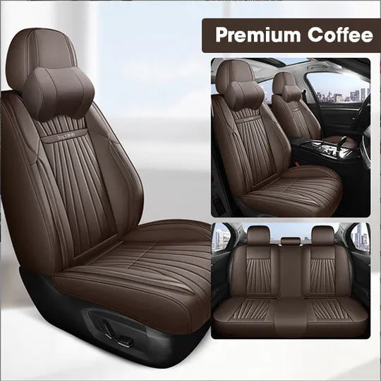 🔥🚗Deluxe δερμάτινα καλύμματα καθισμάτων αυτοκινήτου (υποστήριξη προσαρμογής για οποιοδήποτε μοντέλο αυτοκινήτου οποιουδήποτε έτους)