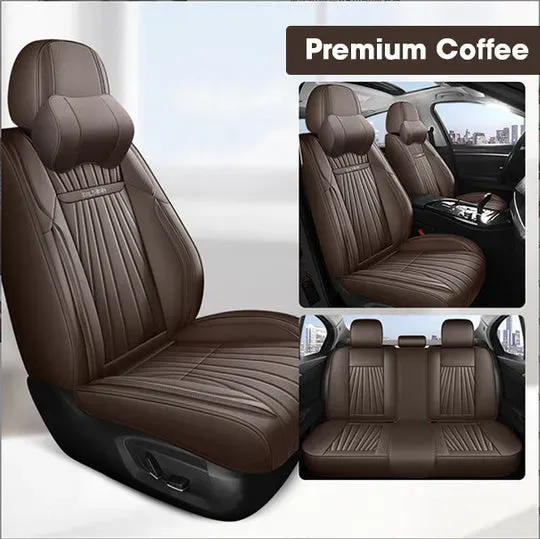 🔥🚗Deluxe δερμάτινα καλύμματα καθισμάτων αυτοκινήτου (υποστήριξη προσαρμογής για οποιοδήποτε μοντέλο αυτοκινήτου οποιουδήποτε έτους)