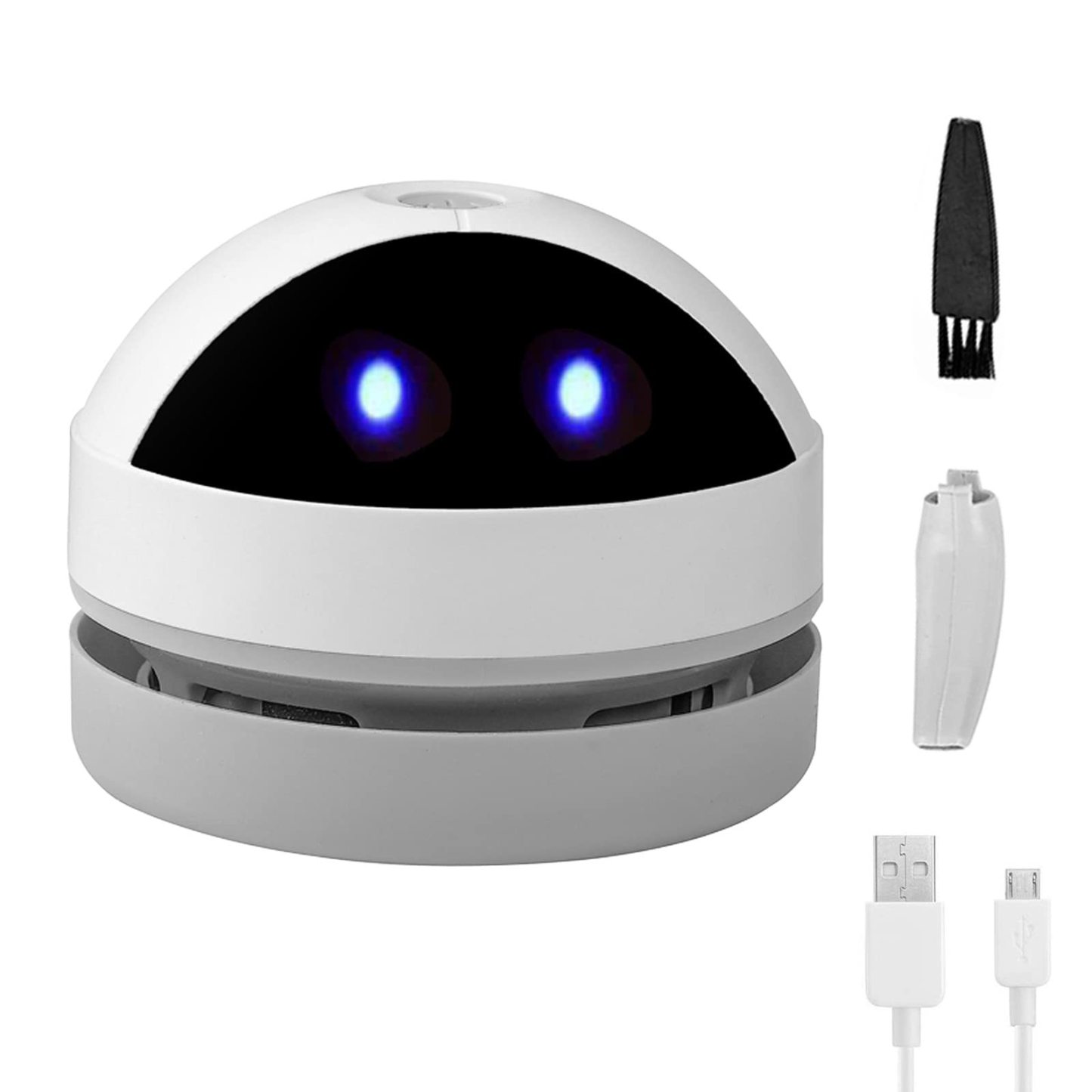 Mini aspirator de birou Aspirator drăguț de birou pentru ridicarea firimiților Radieră firimituri Păr de animale de companie Fulgi Articole minuscule, Aspirator portabil USB mic pentru praf de pe birou Tastatură de masă Pian