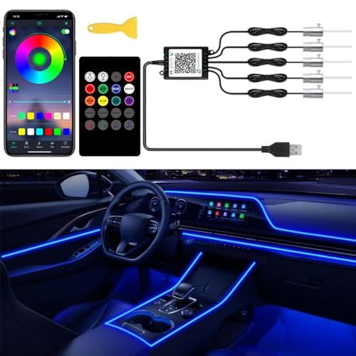 Bandă LED interioară Control APP, 5 în 1 RGB 16 milioane de culori Kit