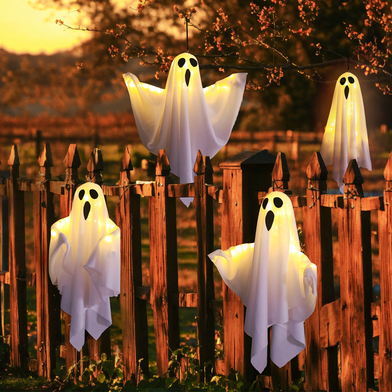 🎃Fantome de Halloween👻 Lampă LED suspendată - Decor înfricoșător str