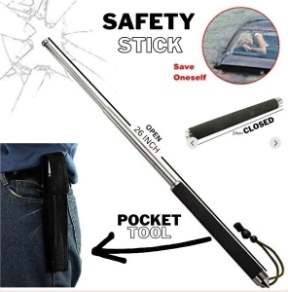 💪Stick telescopic de autoapărare - Protejați-vă pe dumneavoastră și pe cei dragi - Calitate garantată