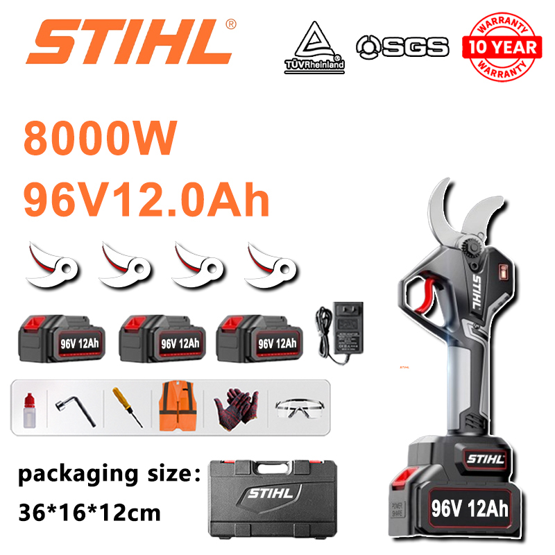 Foarfece de tăiat cu litiu fără perii STIHL 8000W cu stâlp telescopic