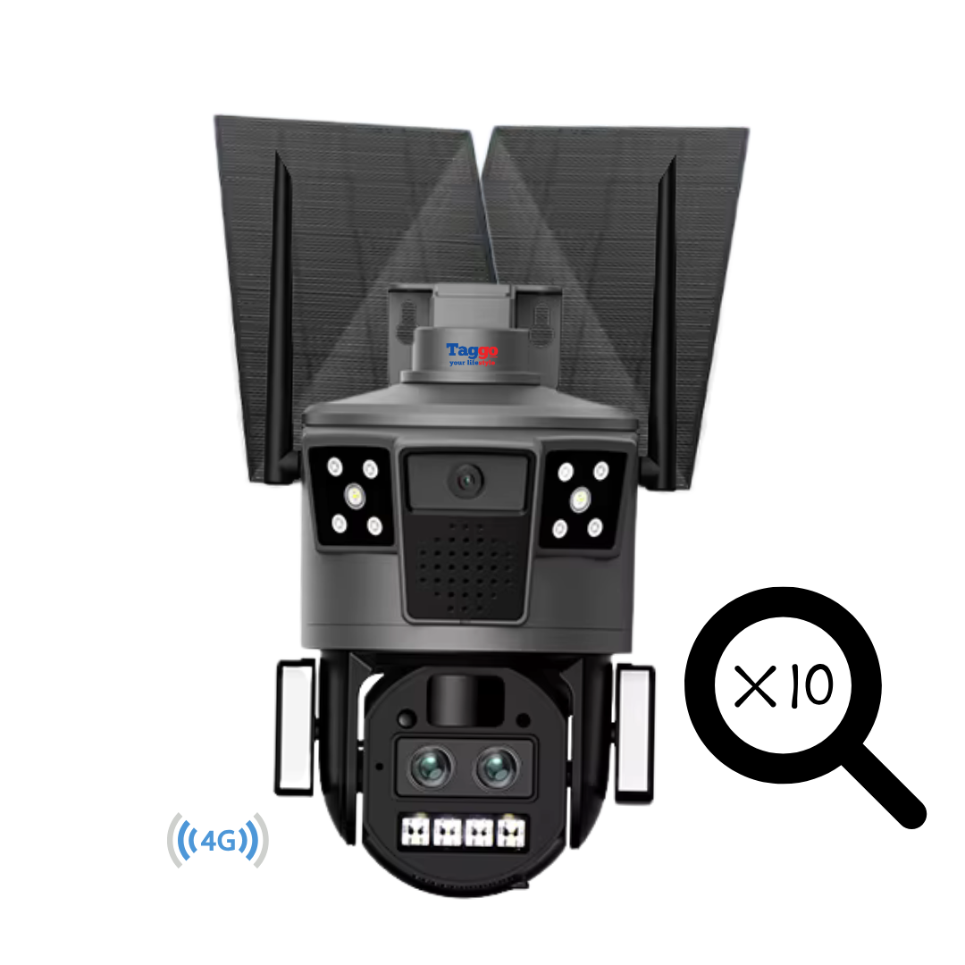 Camera de Supraveghere Solara 4G Cartela SIM 4K . Zoom 10X. Panou Solar 30W. Rezistenta La Apa IP 66