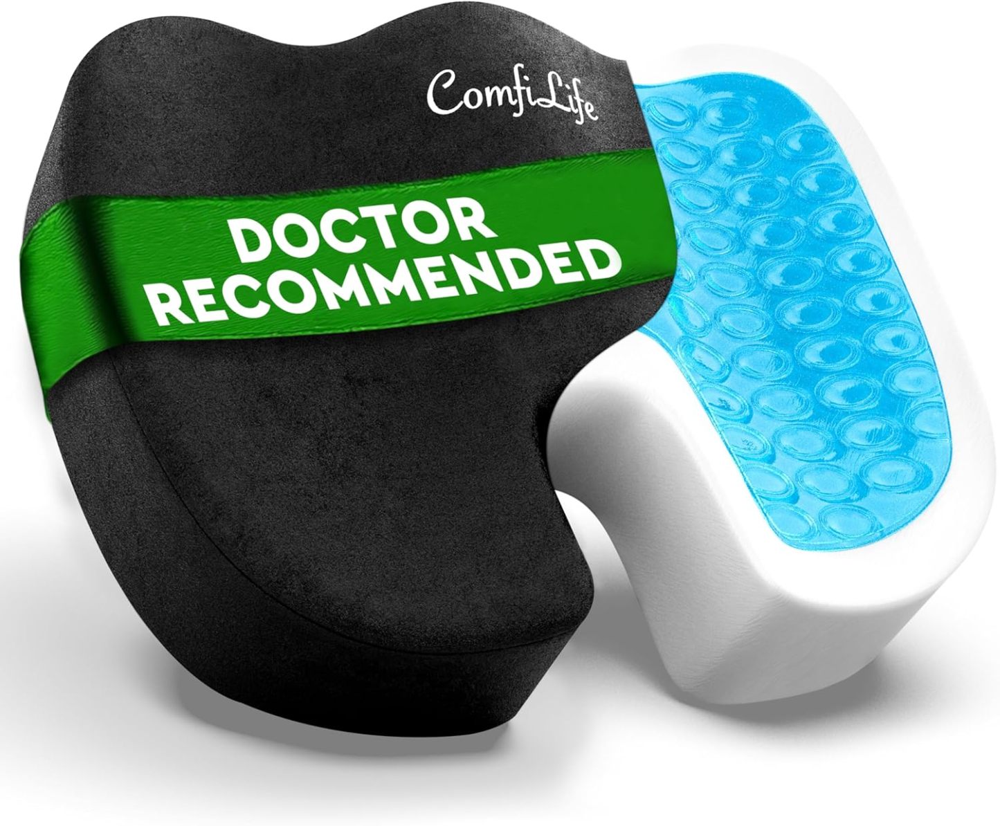Pernă de scaun ComfiLife Premium Gel + spumă cu memorie – Pernă pentru