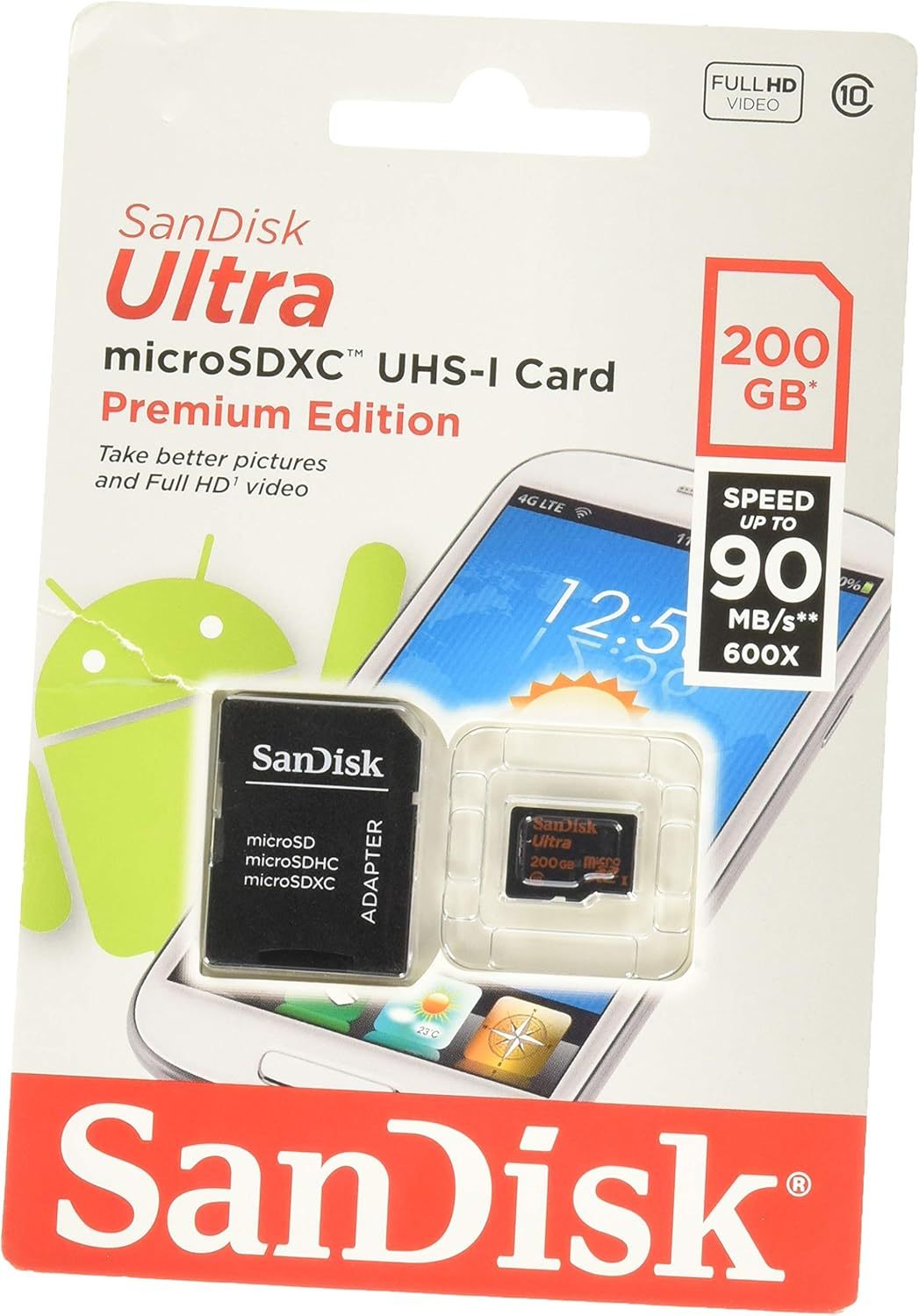 Card de memorie SanDisk Ultra 200GB Micro SDXC (SDSDQUAN-200G-G4A)