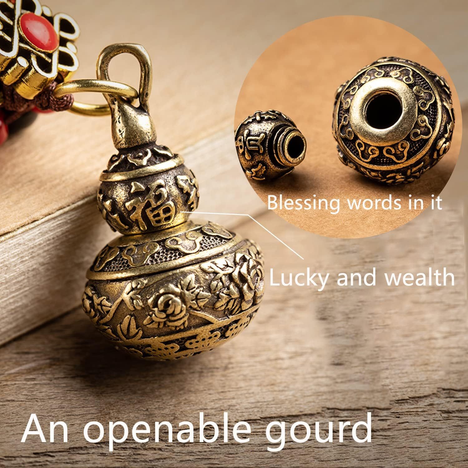 🍀[Cumpărați unul și primiți trei gratuit]! ✨Dragon Teeth Amulet Feng Shui Lucky Breloc, Accesoriu pentru geantă pentru farmecul norocului cu cinci monede Feng Shui Lucky Charm Ciciuc