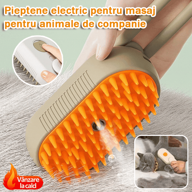 【Cumpărați 1 obțineți 1】Pieptene de masaj cu spray multifuncțional pentru animale de companie✨