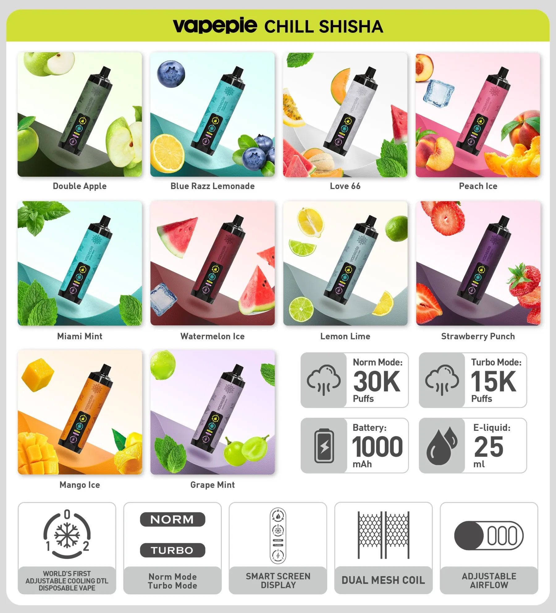 VAPEPIE AIRPUSH 30000 ZACIŚNIĘĆ