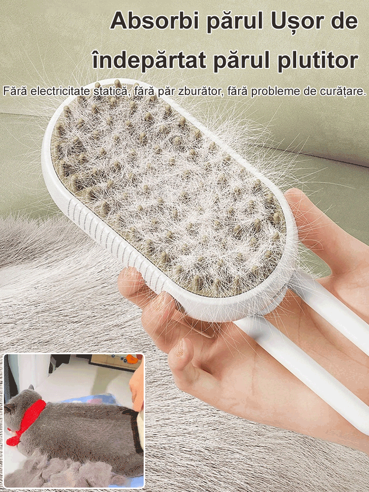 【Cumpărați 1 obțineți 1】Pieptene de masaj cu spray multifuncțional pentru animale de companie✨