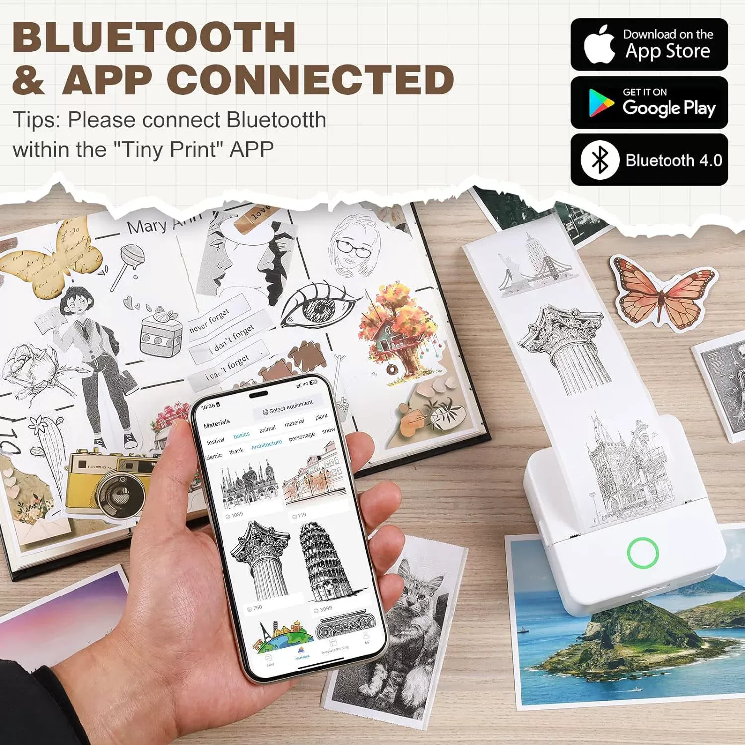 Mini drukarka Bluetooth – twórz wspomnienia w dowolnym miejscu