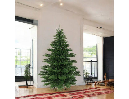 180 cm, Pino artificial, Árbol de efectos reales, 135x135 h180 cm, Verde Domiona-domiona