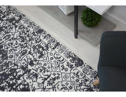 Alfombra blanco/antracita 120x170 cm Domiona-domiona