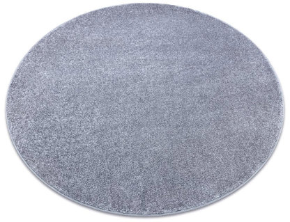 Alfombra círculo plata 92 llanura color sólido 100 cm Domiona-domiona